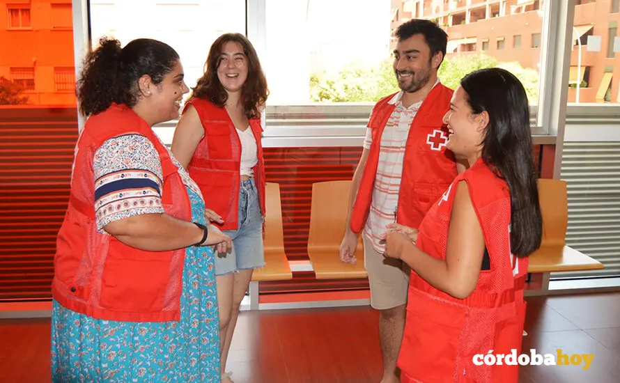 Voluntarios j&oacute;venes en la Cruz Roja de C&oacute;rdoba FOTO CRUZ ROJA
