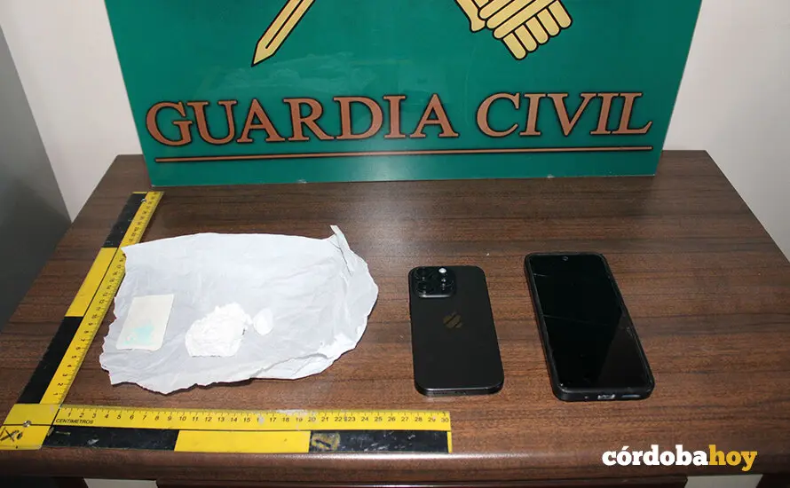 Droga incautada por la Guardia Civil de Barna: 33 gramos de coca&iacute;na de gran pureza FOTO GUARDIA CIVIL