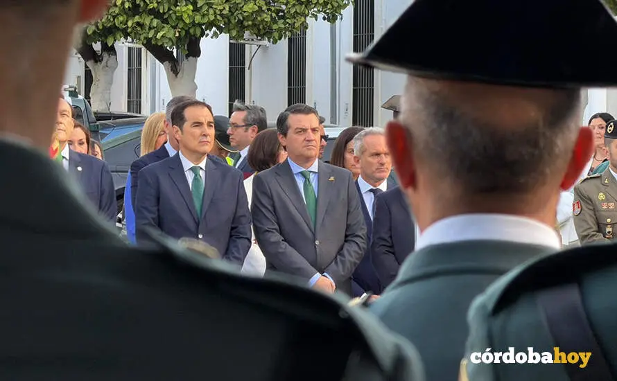 Jos&eacute; Antonio Nieto y Jos&eacute; Mar&iacute;a Bellido en la celebraci&oacute;n del D&iacute;a de la Hispanidad FOTO JUNTA DE ANDALUC&Iacute;A