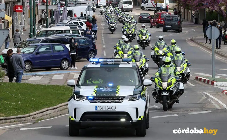 Miembros del V Curso de la Especialidad de Tr&aacute;fico Modalidad Direcci&oacute;n Nivel A y IX Curso de la Especialidad de Tr&aacute;fico Modalidad Motorista FOTO GUARDIA CIVIL