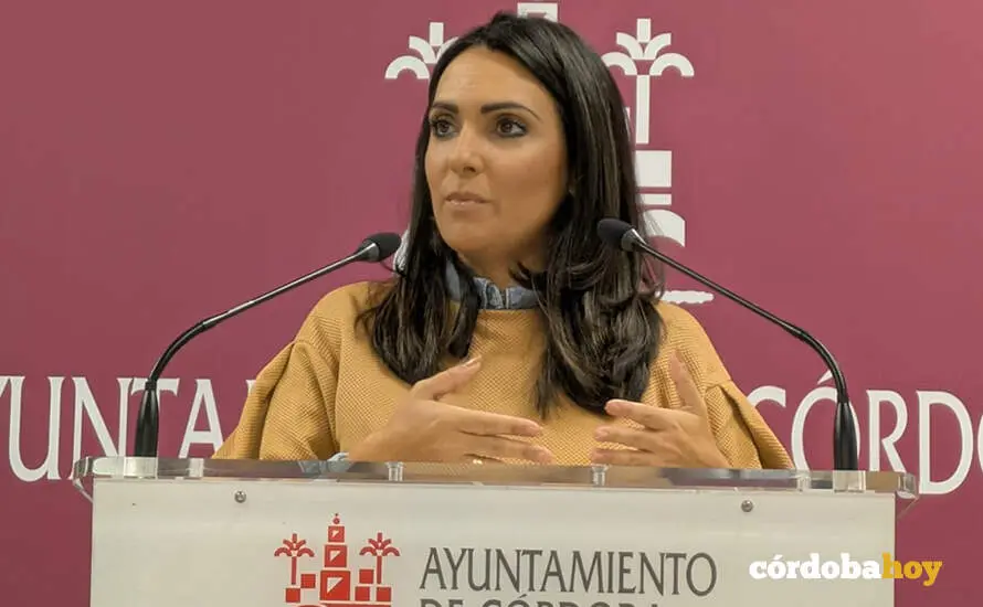 La viceportavoz del PSOE en el Ayuntamiento de C&oacute;rdoba, Carmen Gonz&aacute;lez FOTO PSOE