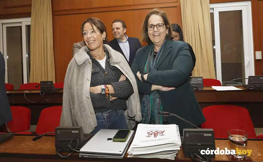 Marian Aguilar y Blanca Torrent, esta ma&ntilde;ana en el Pleno FOTO AYUNTAMIENTO DE C&Oacute;RDOBA
