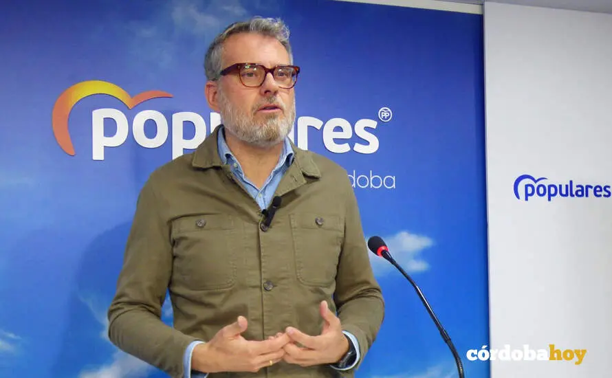 El parlamentario auton&oacute;mico del PP de C&oacute;rdoba y miembro de la comisi&oacute;n de Empleo, Empresa y Trabajo Aut&oacute;nomo del Parlamento andaluz, Javier Vacas FOTO PP