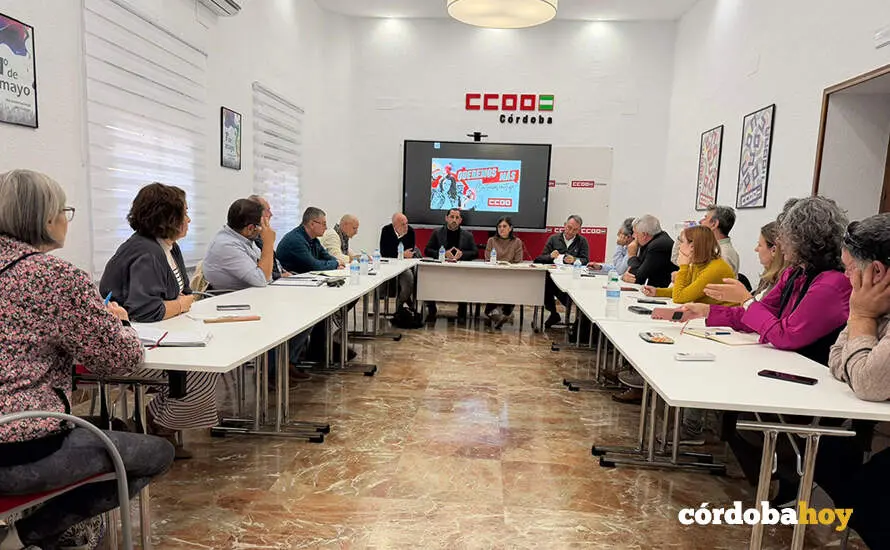 Encuentro entre IU y CCOO FOTO IU