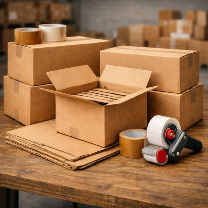 Cajas de cart&oacute;n a medida y cinta precinto en M&aacute;laga: embalaje profesional para empresas y env&iacute;os<br>                        <br>                        <br>                      