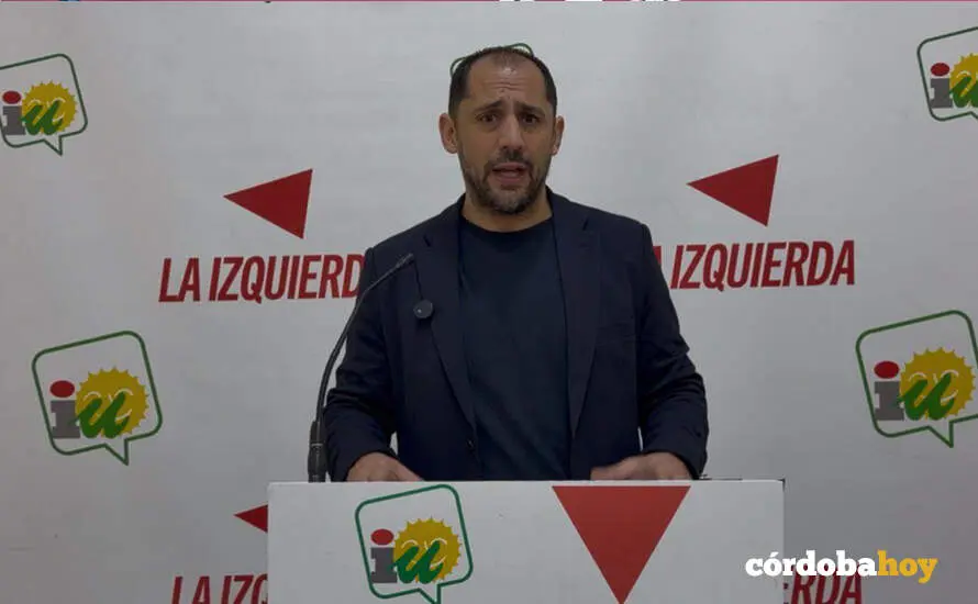 El coordinador provincial de IU en C&oacute;rdoba, Sebasti&aacute;n P&eacute;rez FOTO IU