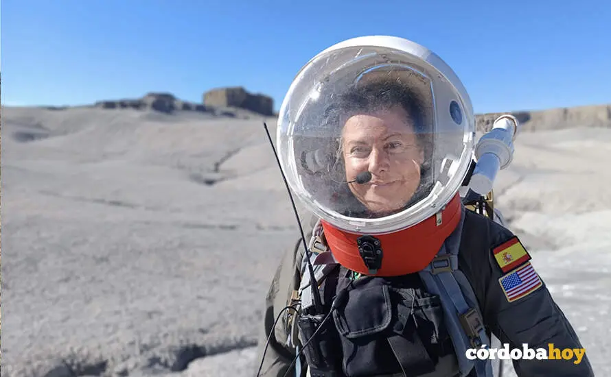 Maril&oacute; Torres, en la misi&oacute;n an&aacute;loga de Utah
