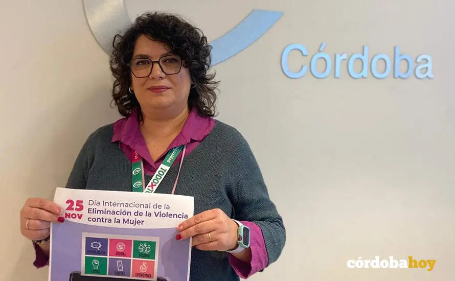 La secretaria de Igualdad de CSIF C&oacute;rdoba, Eva V&aacute;zquez FOTO CSIF