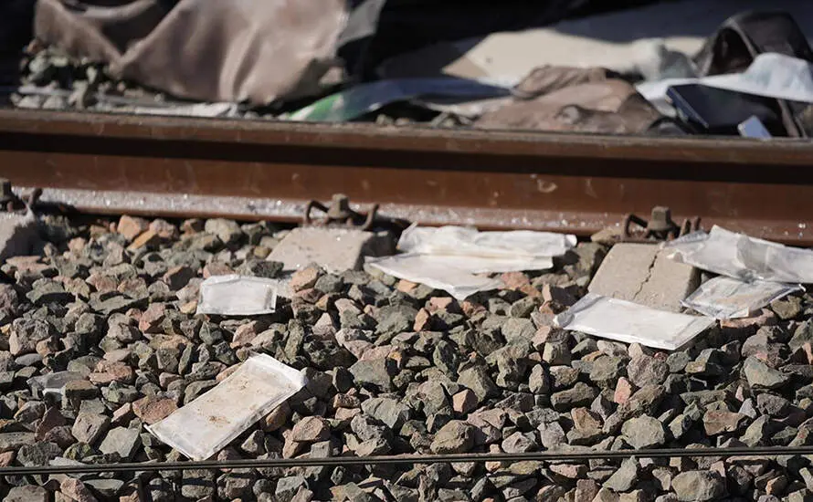 Objetos en las v&iacute;as del tren, a 20 de enero de 2026, en Adamuz, en una imagen de archivo FOTO JOAQU&Iacute;N CORCHERO / EUROPA PRESS