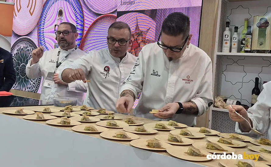 Show cooking del Ayuntamiento de C&oacute;rdoba en el Sal&oacute;n Gourmet, con Kisko Garc&iacute;a, Periko Ortega y Paco L&oacute;pez