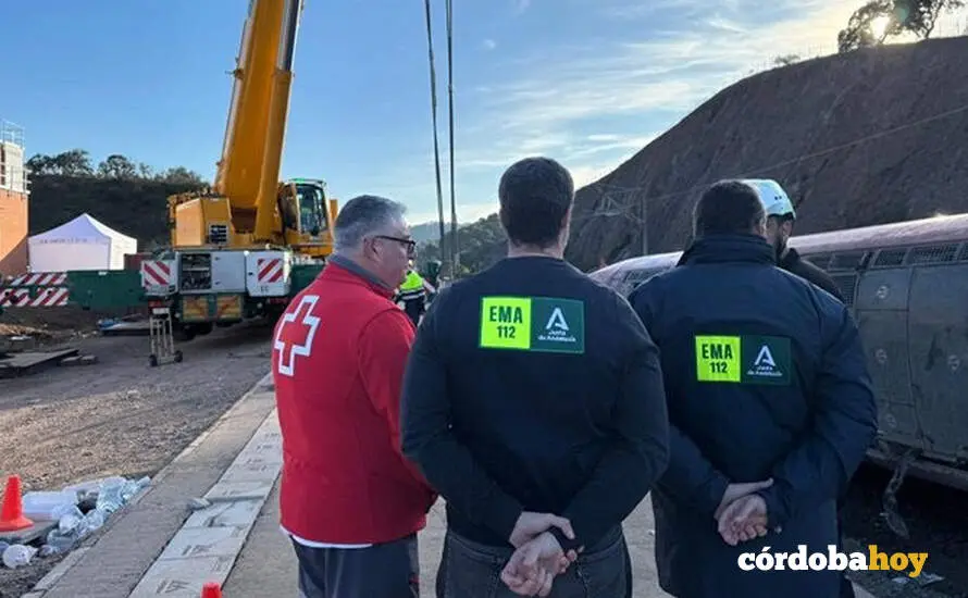 Servicios de emergencias de la Junta de Andaluc&iacute;a en Adamuz, en una imagen de archivo  FOTO JUNTA DE ANDALUCIA