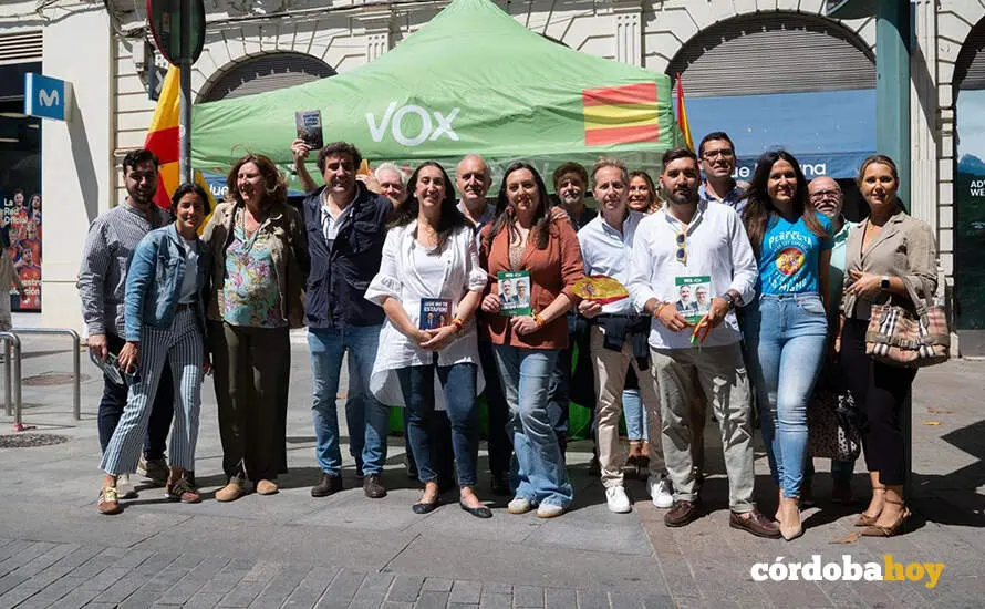 Acto de cierre de la campa&ntilde;a electoral de Vox en la Plaza de Las Tendillas de C&oacute;rdoba FOTO VOX