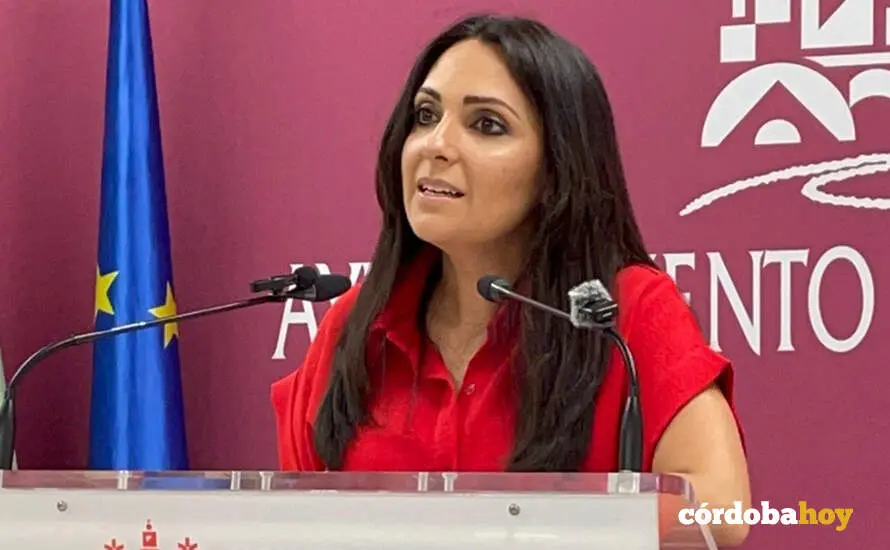 La viceportavoz socialista en el Ayuntamiento de C&oacute;rdoba, Carmen Gonz&aacute;lez, en una imagen de archivo FOTO PSOE