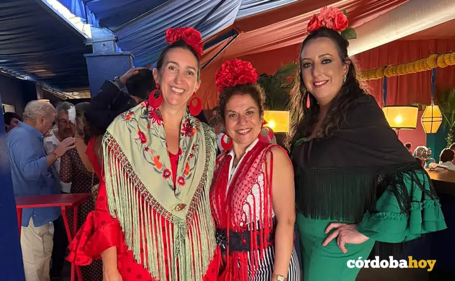 La caseta de Feria de Vox esta ma&ntilde;ana FOTO VOX