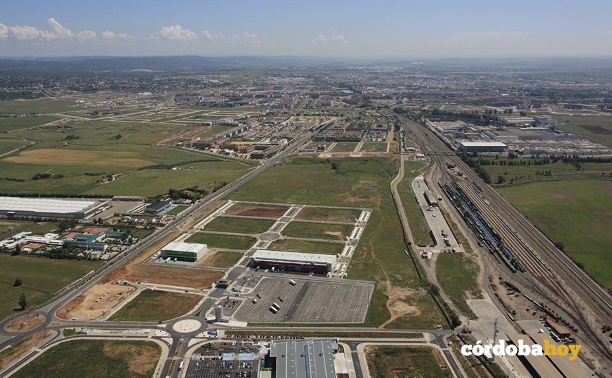 Parque logístico de Córdoba visto desde arriba