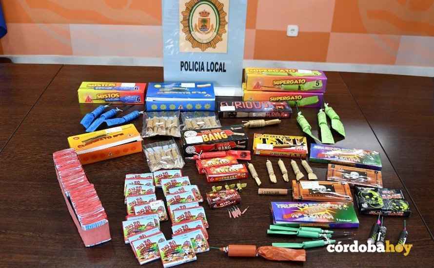 Petardos incautados por la Policía Local de Palma del Río