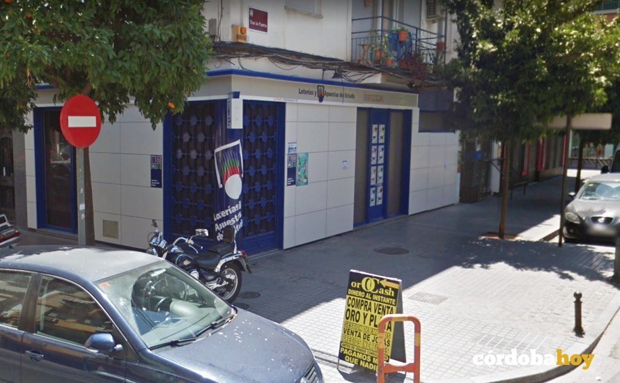 Oficina de Loterías de La Viñuela donde ha caído el primer premio de Lotería Nacional