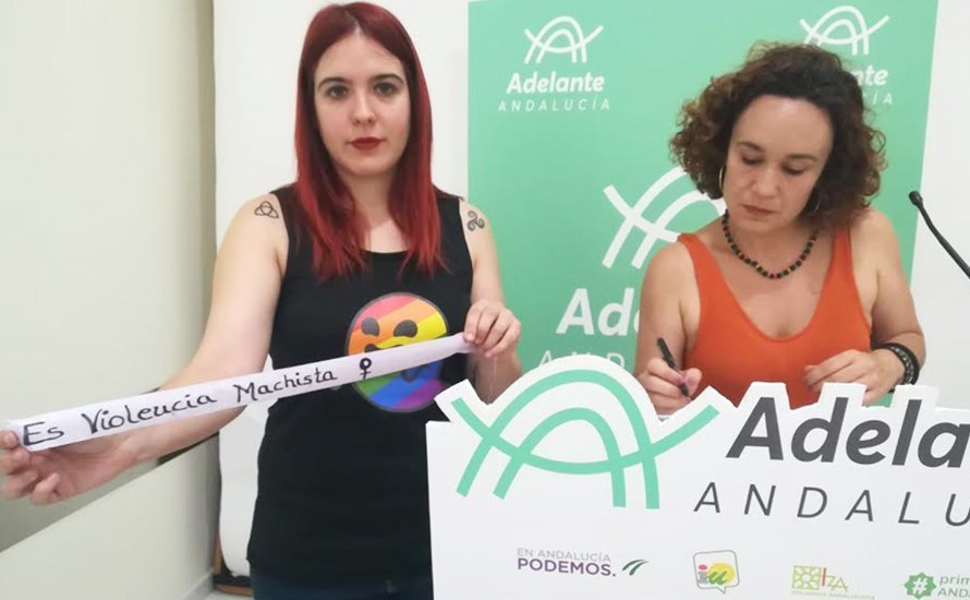 Luz Marina Dorado y Ana Naranjo, de Adelante Andalucía