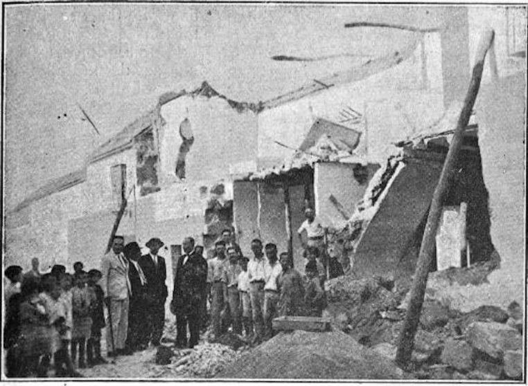 Terremoto de 1930 en Montilla, foto del Boletín Minero de Córdoba