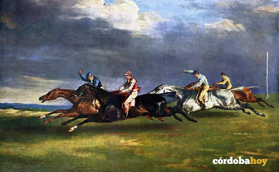 El célebre cuadro 'Carrera de caballos en Epsom
