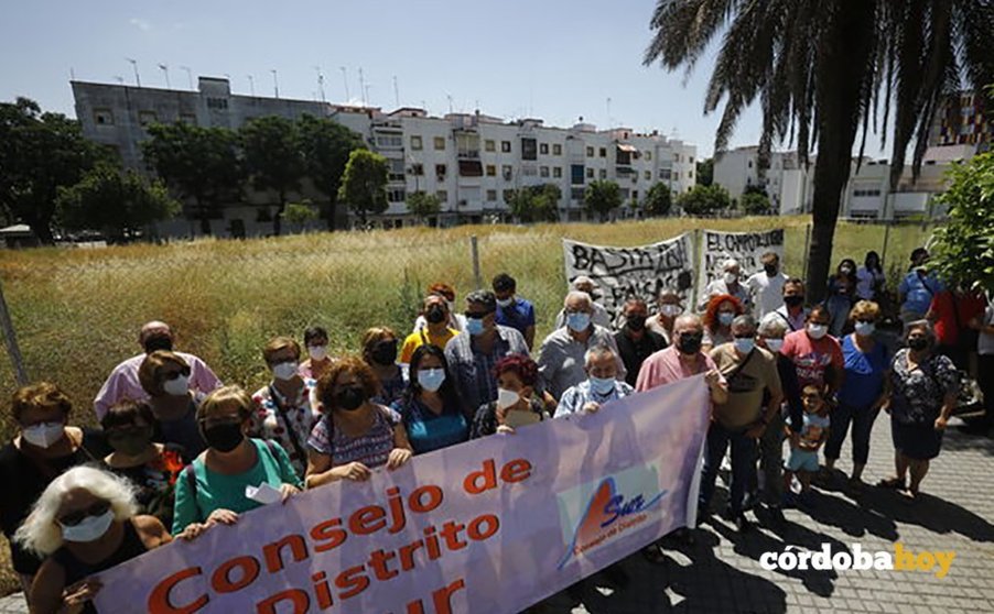 Protesta vecinal en el Distrito Sur de Córdoba