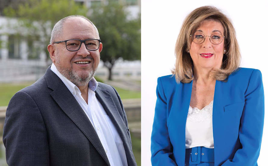 Los candidatos a rector de la UCO, Manuel Torralbo y Julieta Mérida