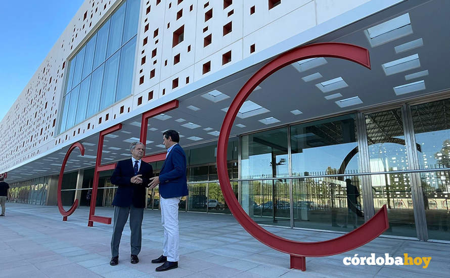 Salvador Fuentes y José María Bellido ante el nuevo CEFC de Córdoba