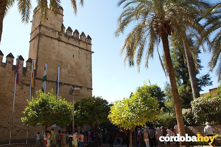 Entrada actual del Alcázar de los Reyes Cristianos de Córdoba