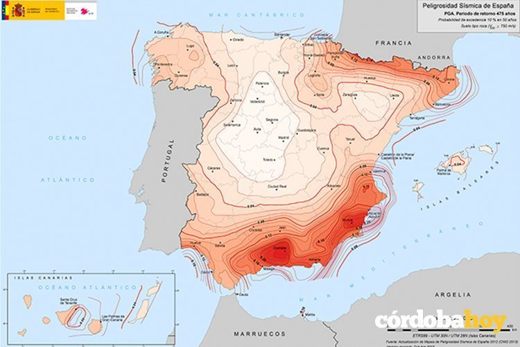 mapa peligrosidad sísmica