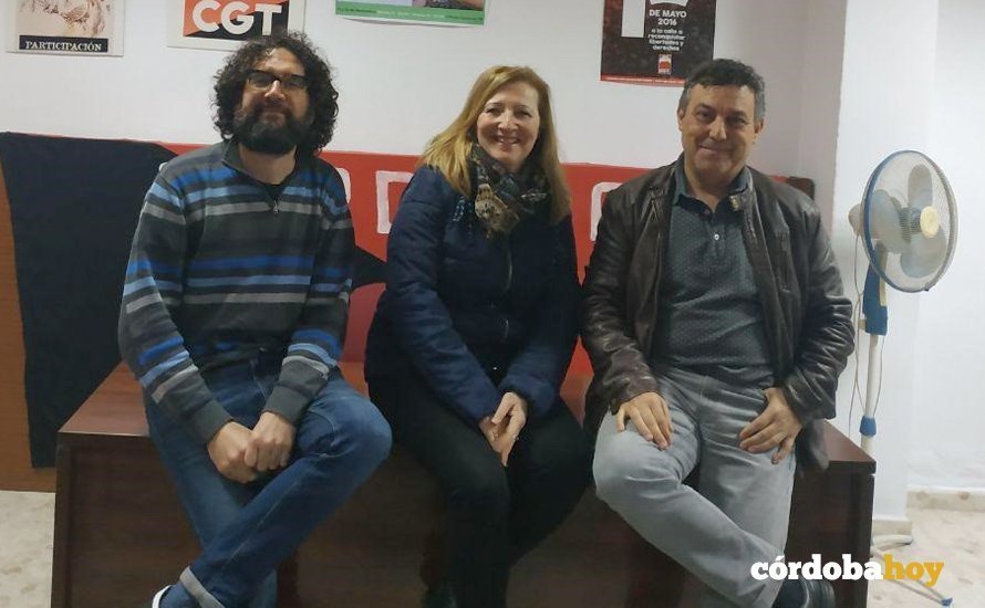 Reunión de Podemos con la CGT de Córdoba