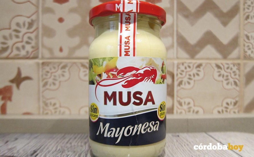 Un bote de la mayonesa Musa que se hacía en Córdoba