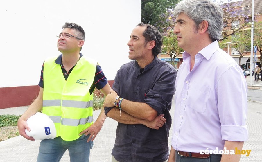 Juan Hidalgo cuando comenzaron las obras del nuevo Centro de Emergencia Habitacional el 9 de mayo de 2019