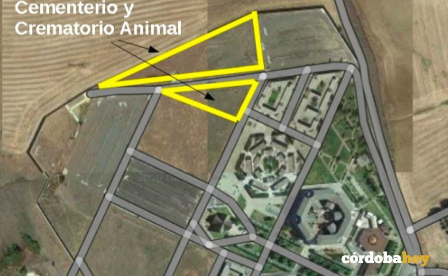 Ubicación del crematorio y cementerio de animales en la Fuensanta