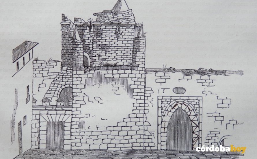 La Torre de los Donceles en una imagen del Semanario Pintoresco Español recogida por Cordobapedia
