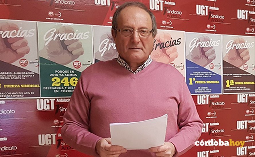 Jaime Sarmiento, responsable de Salud Laboral en UGT Córdoba