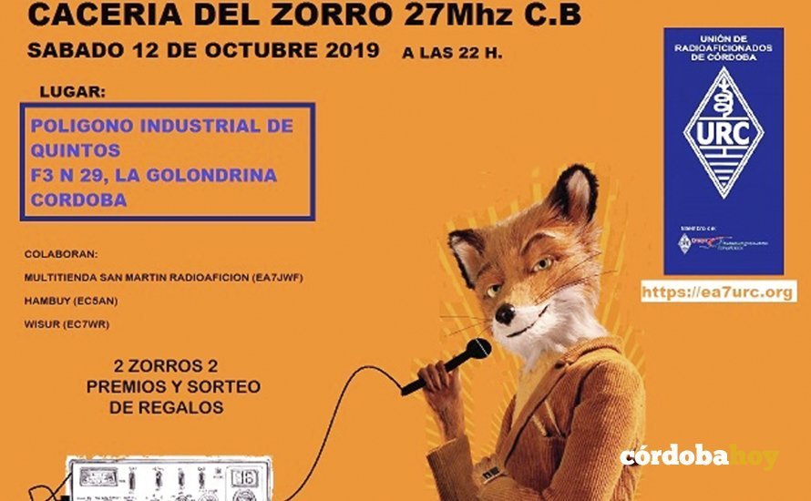 Cartel de una de las últimas 'Cacerías del Zorro' en Córdoba