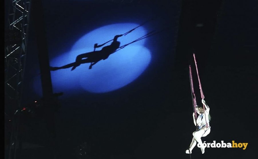 Una de las trapecistas del Circo Berlín
