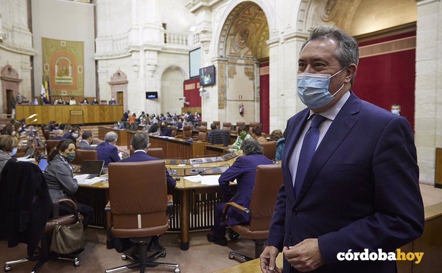 Imagen de archivo de Juan Espadas en el Parlamento andaluz