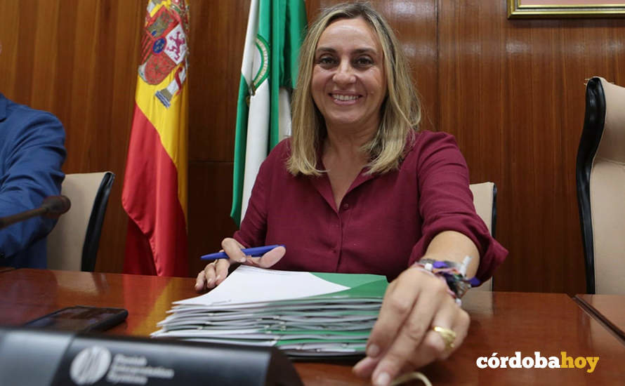 Marifrán Carazo, en la Comisión de Fomento del Parlamento andaluz
