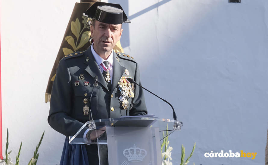El teniente coronel Juan Carretero, comandante de la Guardia civil en Córdoba