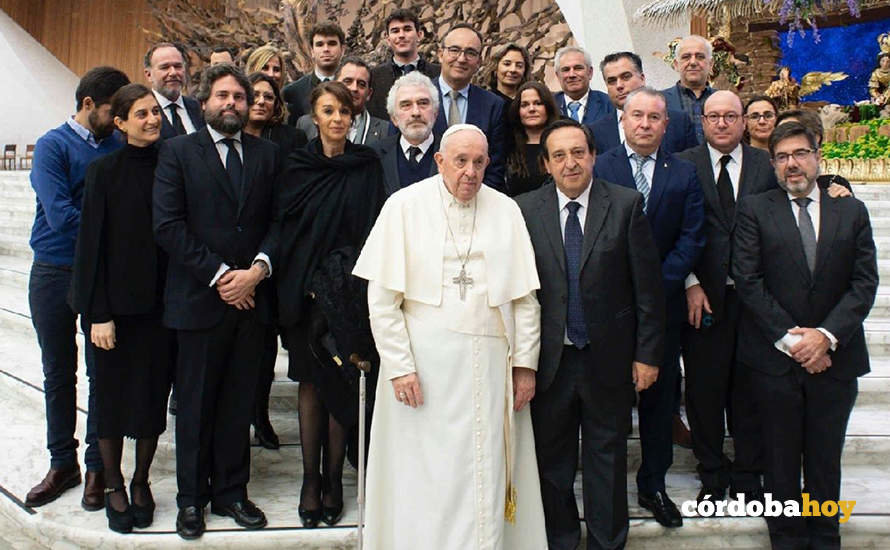 Deleghación de Asaja en Roma con el Papa Francisco