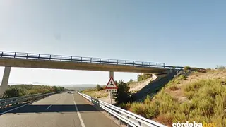 Paso elevado desde donde arrojaba las piedras