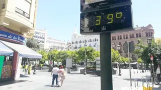 Sus buenos 39 grados en la Plaza de Las Tendillas, en una imagen de archivo
