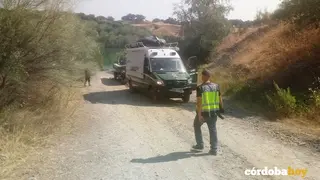 Llegada de los GEAS de la Guardia Civil a la zona esta ma&ntilde;ana