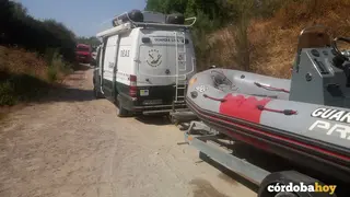 Llegada de los GEAS de la Guardia Civil a la zona esta ma&ntilde;ana