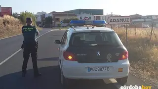 Guardia Civil en Adamuz, en una imagen de archivo
