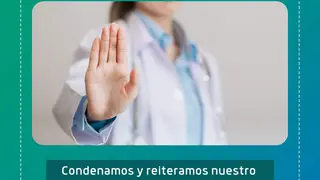Publicidad de la Junta contra las agresiones a profesionales de la sanidad, en una imagen de archivo