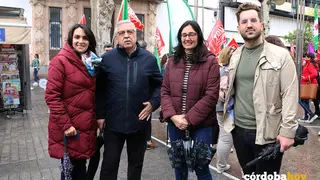 Jos&eacute; Carlos Ruiz (derecha) en una de las protestas sindicales por el nuevo horario laboral del comercio en C&oacute;rdoba de la ZGAT, en una imagen de archivo
