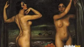 Detalle del cuadro 'La rivalidad', de Julio Romero de Torres