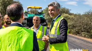 Visita de Andr&eacute;s Lorite a las obras de la CO-6413, en Pozoblanco